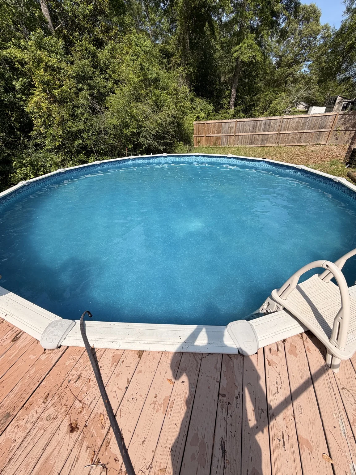 Above-Ground Pool Recovery after Green-to-Clean service