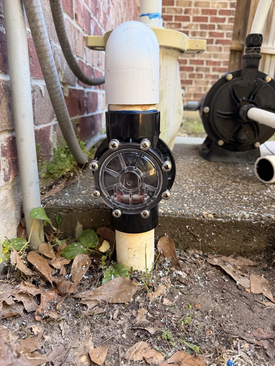 Equipment pad plumbing and system upgrade